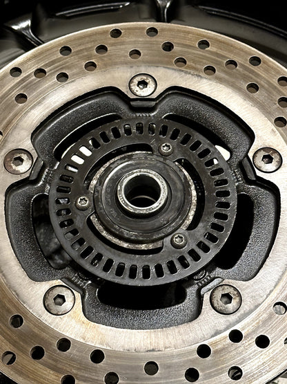 2022-2025 YAMAHA YZF R7 MT07 OEM REAR BACK WHEEL RIM ROTOR SPROCKET TIRE BLACK
