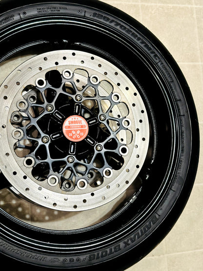 2011-2026 SUZUKI GSXR750 GSXR 750 OEM FRONT WHEEL RIM ROTORS TIRE MINT BLACK
