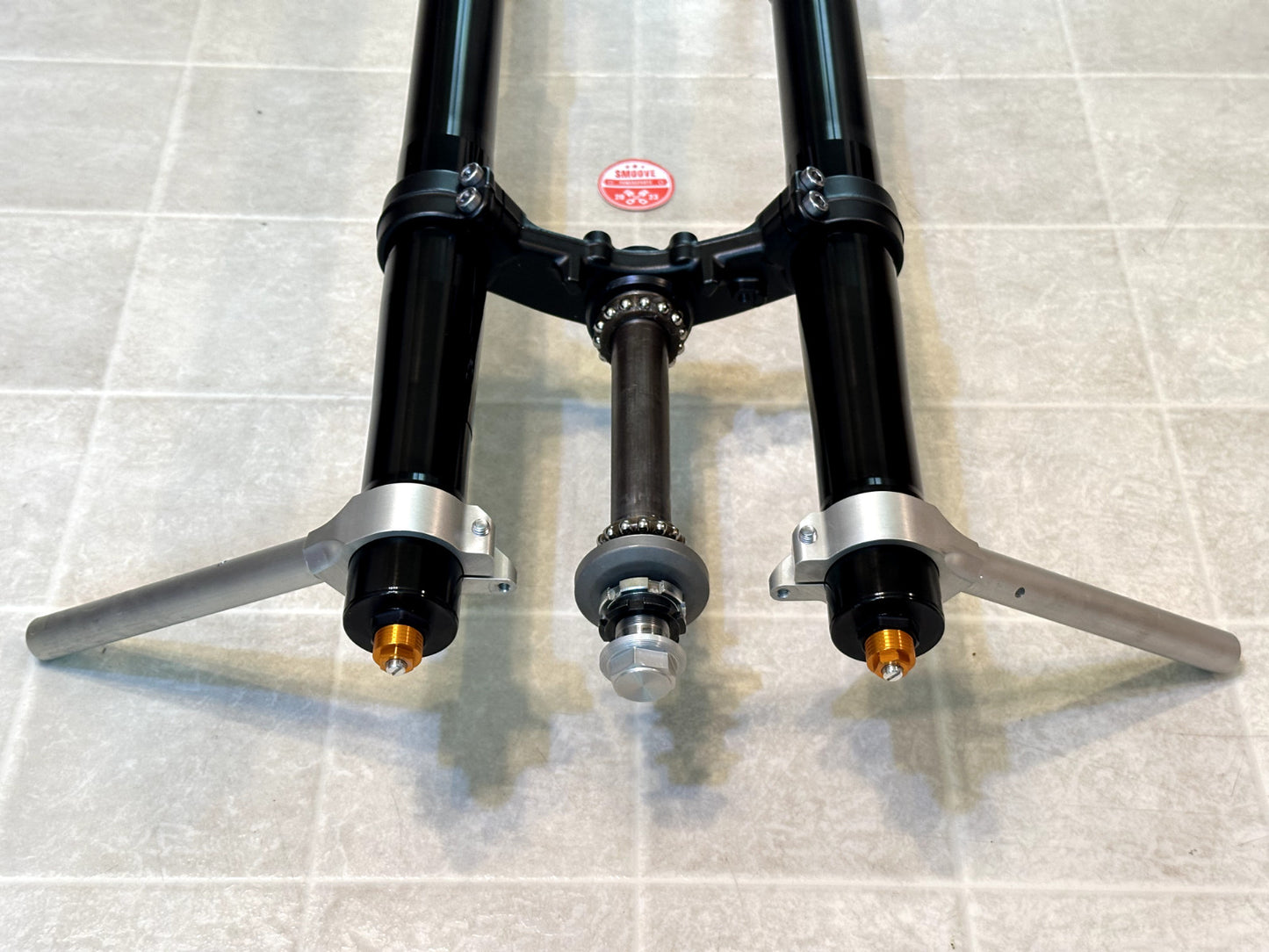 2022-2025 YAMAHA YZF R7 OEM FRONT FORKS SUSPENSION W/ TRIPLE TREE & CLIP ONS