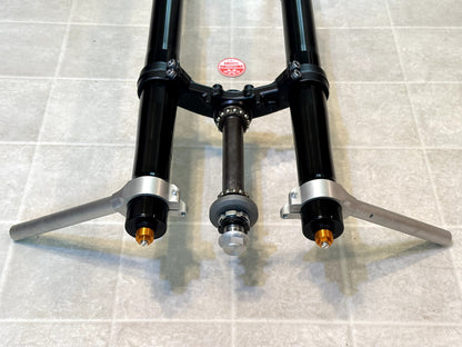 2022-2025 YAMAHA YZF R7 OEM FRONT FORKS SUSPENSION W/ TRIPLE TREE & CLIP ONS