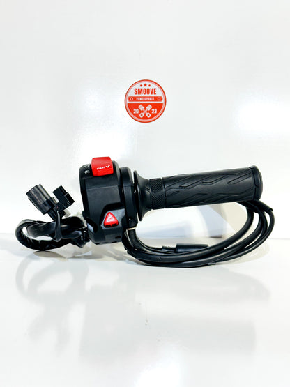 2017-2024 SUZUKI GSXR1000 OEM RIGHT THROTTLE GRIP CONTROL W/ START KILL SWITCH