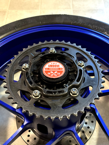 2021-2025 YAMAHA MT09 MT-09 SP OEM REAR BACK WHEEL RIM TIRE SPROCKET ROTOR BLUE