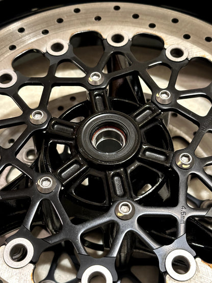2011-2026 SUZUKI GSXR750 GSXR 750 OEM FRONT WHEEL RIM ROTORS TIRE MINT BLACK