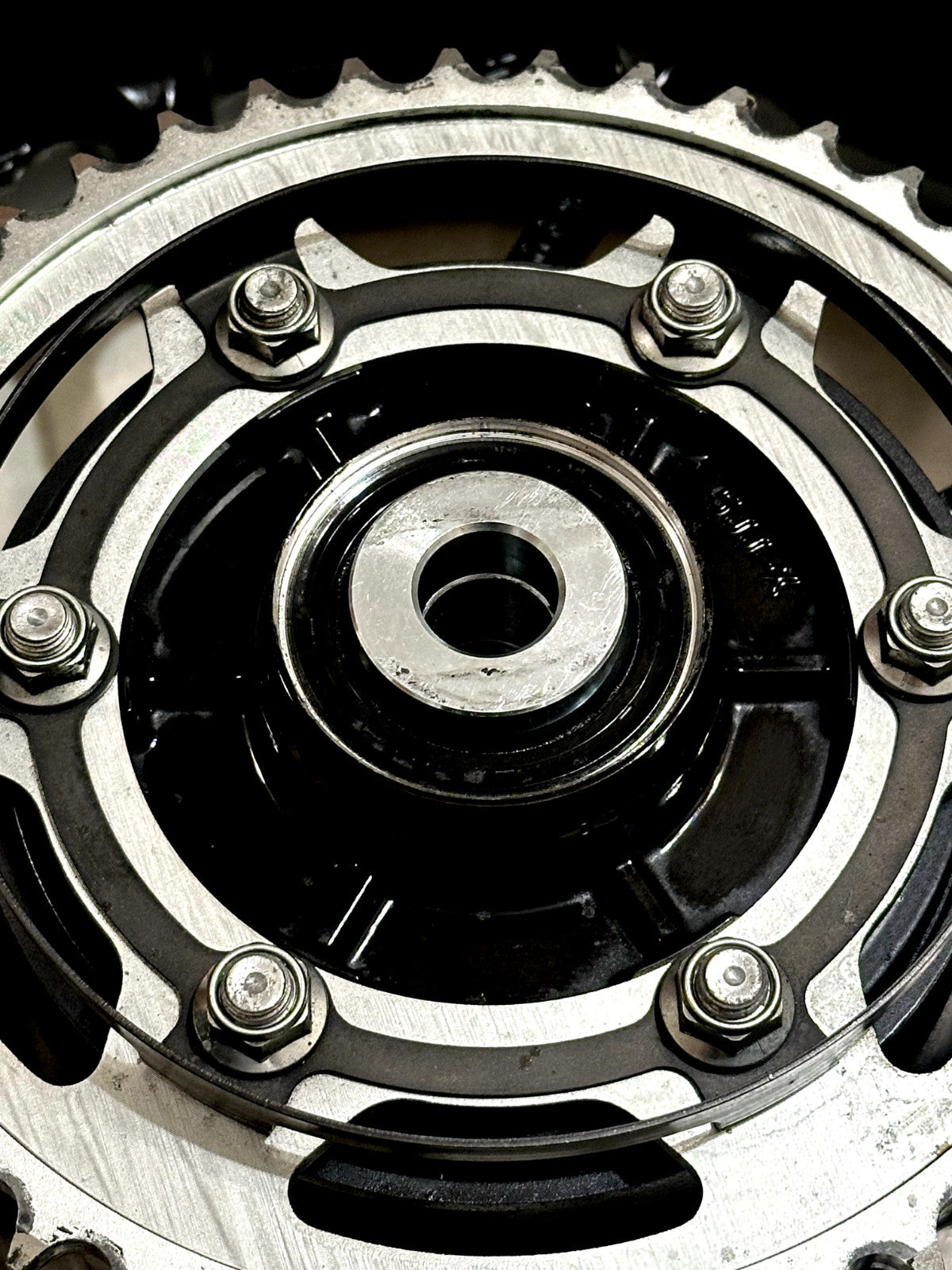 2021-2025 YAMAHA YZF R7 MT07 OEM REAR BACK WHEEL RIM ROTOR SPROCKET TIRE BLACK