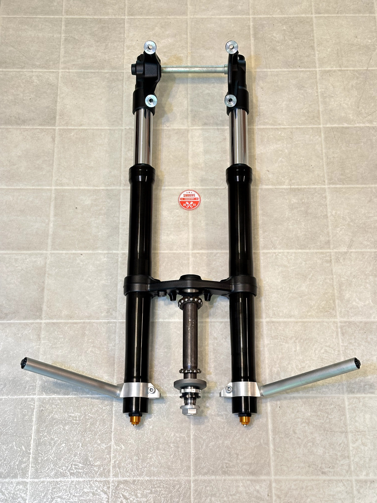 2022-2025 YAMAHA YZF R7 OEM FRONT FORKS SUSPENSION W/ TRIPLE TREE & CLIP ONS