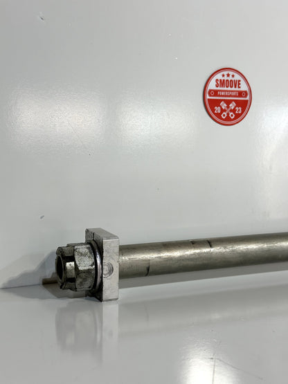 2019-2025 KAWASAKI NINJA ZX6R ZX636 OEM REAR WHEEL AXLE BOLT & NUT W/ AXLE BLOCK