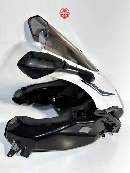 2018 2017-2025 SUZUKI GSXR1000 OEM FRONT HEADLIGHT W/ COWLING & WINDSHIELD WHITE