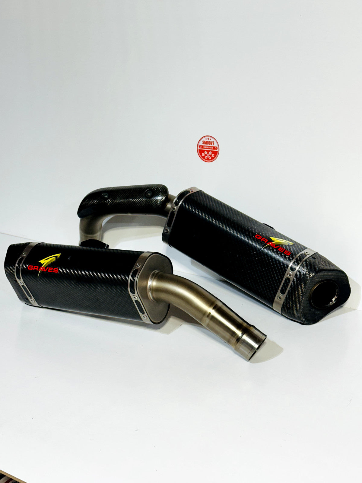 2009-2014 YAMAHA YZF R1 GRAVES EXHAUST SYSTEM MUFFLERS + MID PIPE & OEM HEADER