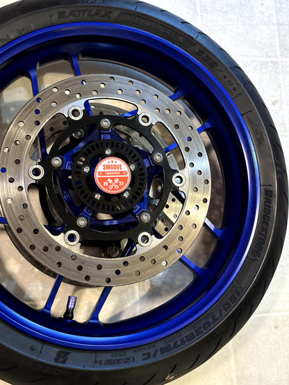 2021-2025 YAMAHA MT09 MT 09 SP OEM FRONT WHEEL RIM TIRE ROTOR ASSEMBLY BLUE