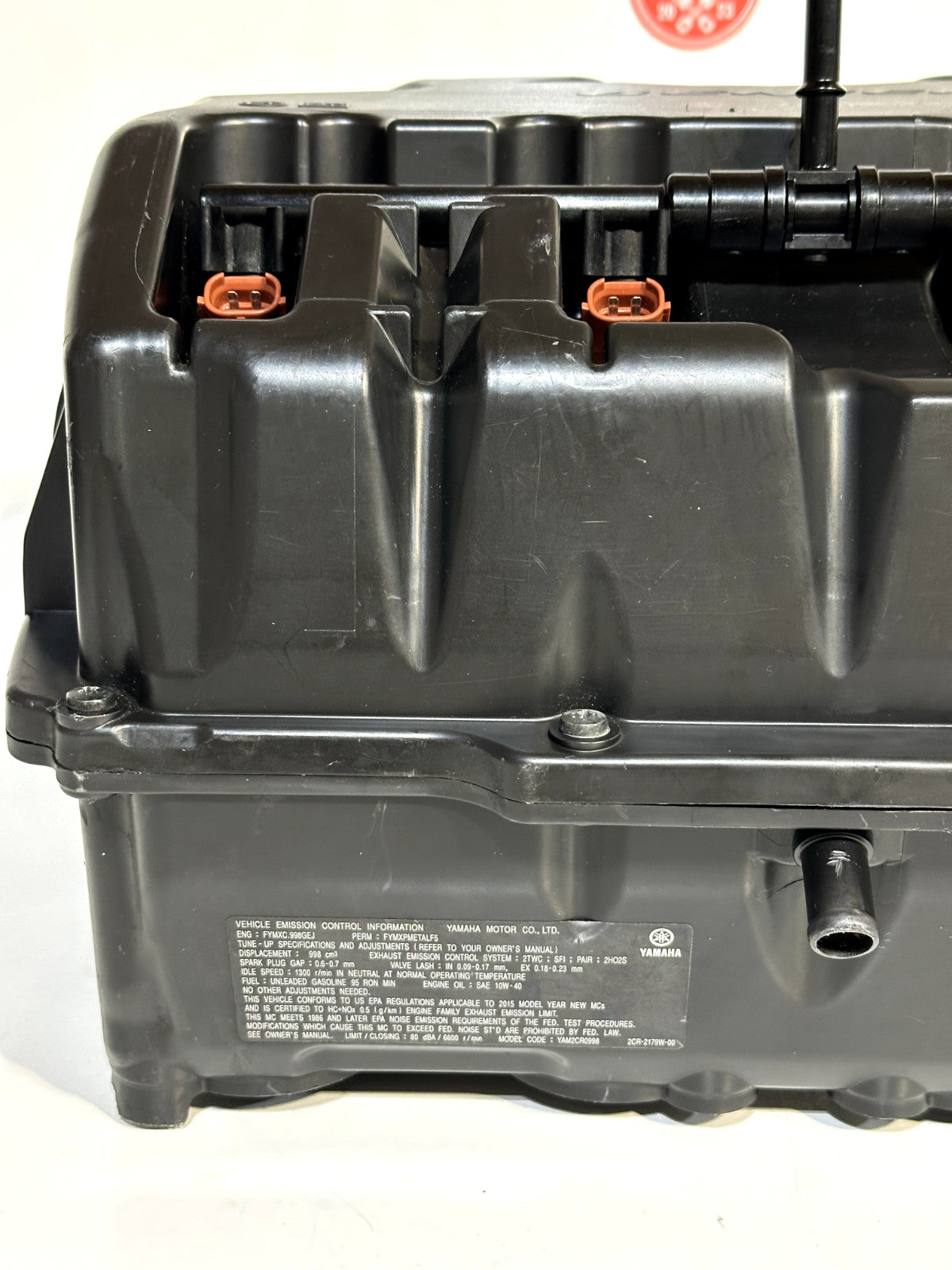 2015-2019 YAMAHA YZF R1 OEM AIR FILTER INTAKE BOX AIRBOX W/ INJECTORS + STACKS