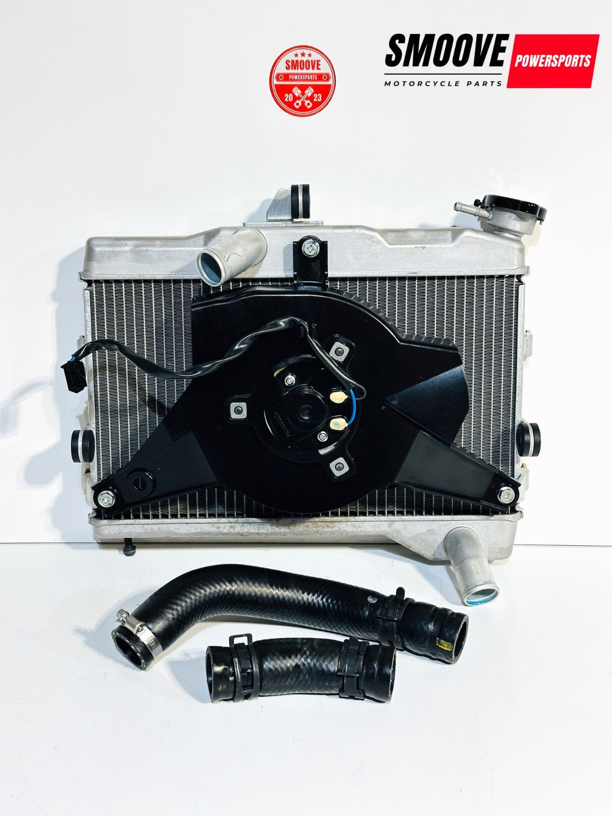 2022-2025 YAMAHA YZF R7 OEM RADIATOR ENGINE MOTOR COOLANT COOLER W/ BLOWER FAN