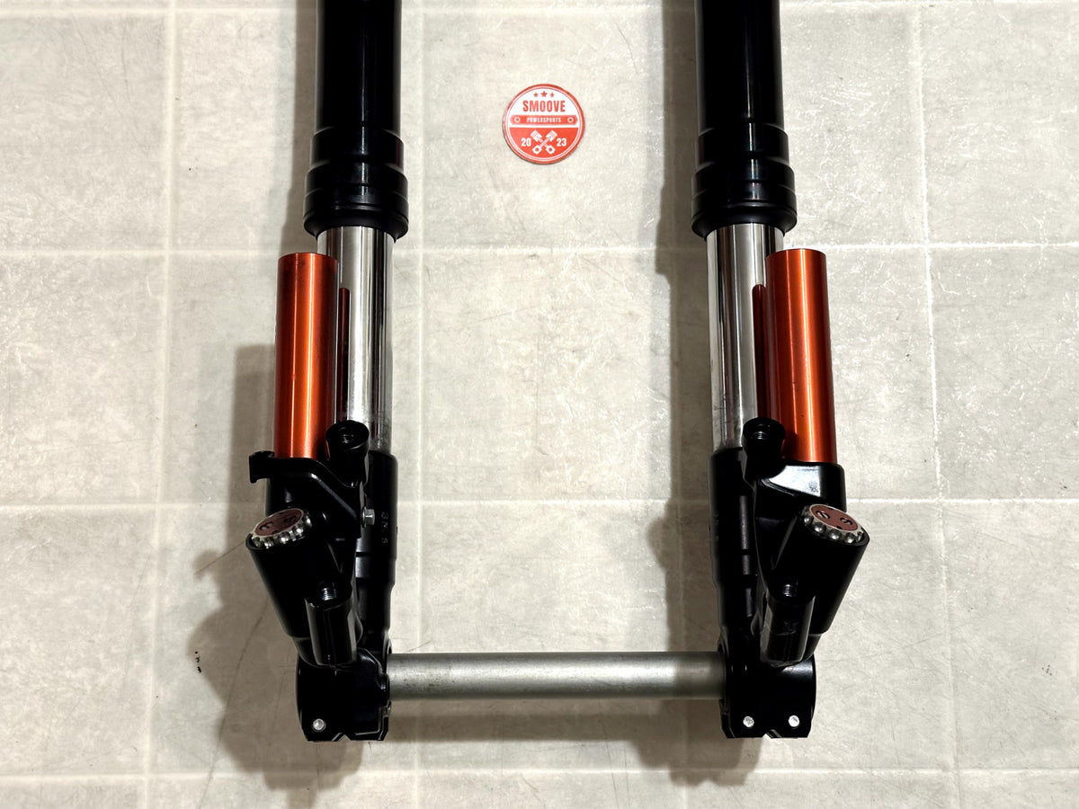 2021-2025 KAWASAKI NINJA ZX10R FRONT FORKS SUSPENSION W/ TRIPLE TREE + CLIP ONS ✅