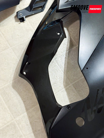 2021-2025 KAWASAKI NINJA ZX10R OEM RIGHT SIDE UPPER LOWER COWL FAIRING SET BLACK