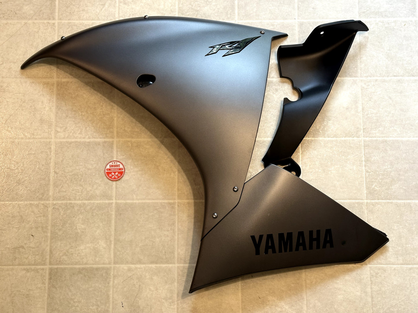 2012-2014 YAMAHA YZF R1 OEM COMPLETE BODY FAIRING COWLING COWL PANEL KIT GRAY
