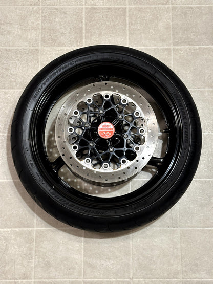 2011-2026 SUZUKI GSXR750 GSXR 750 OEM FRONT WHEEL RIM ROTORS TIRE MINT BLACK