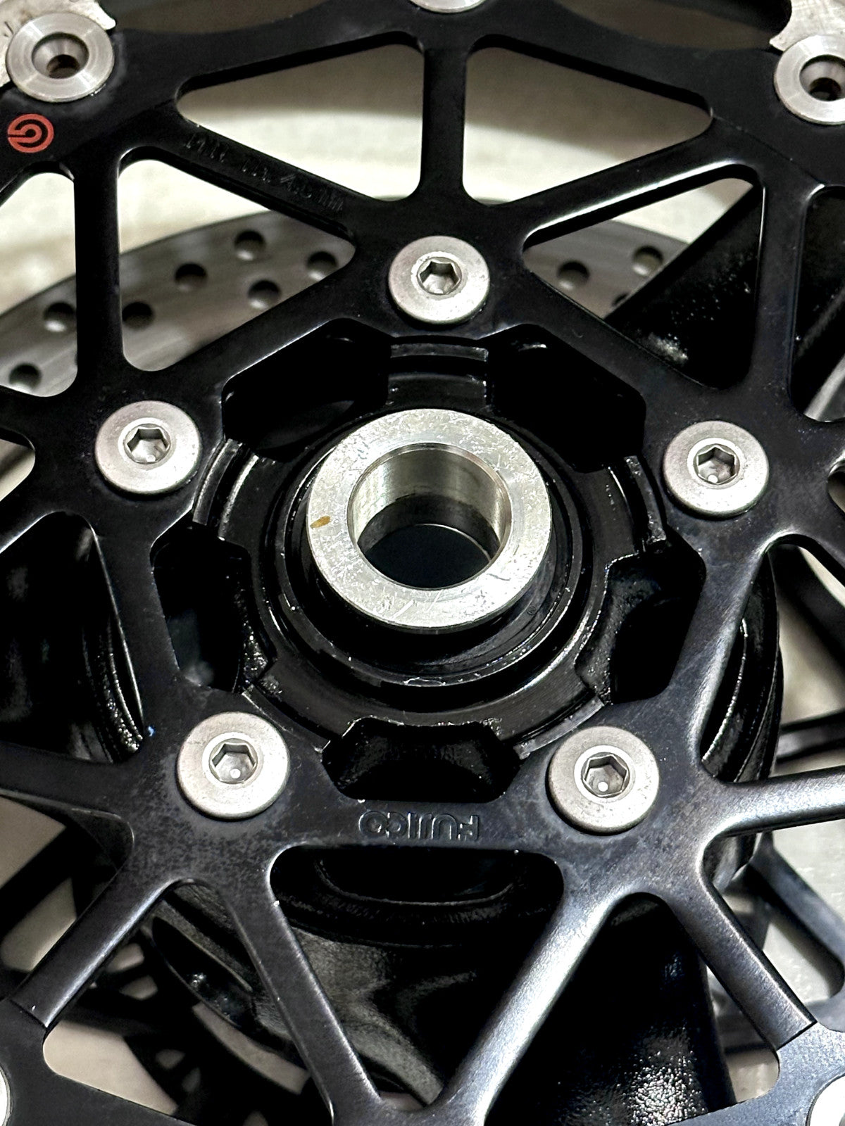 2021-2025 KAWASAKI NINJA ZX10R OEM FRONT WHEEL RIM ROTORS TIRE ASSEMBLY BLACK