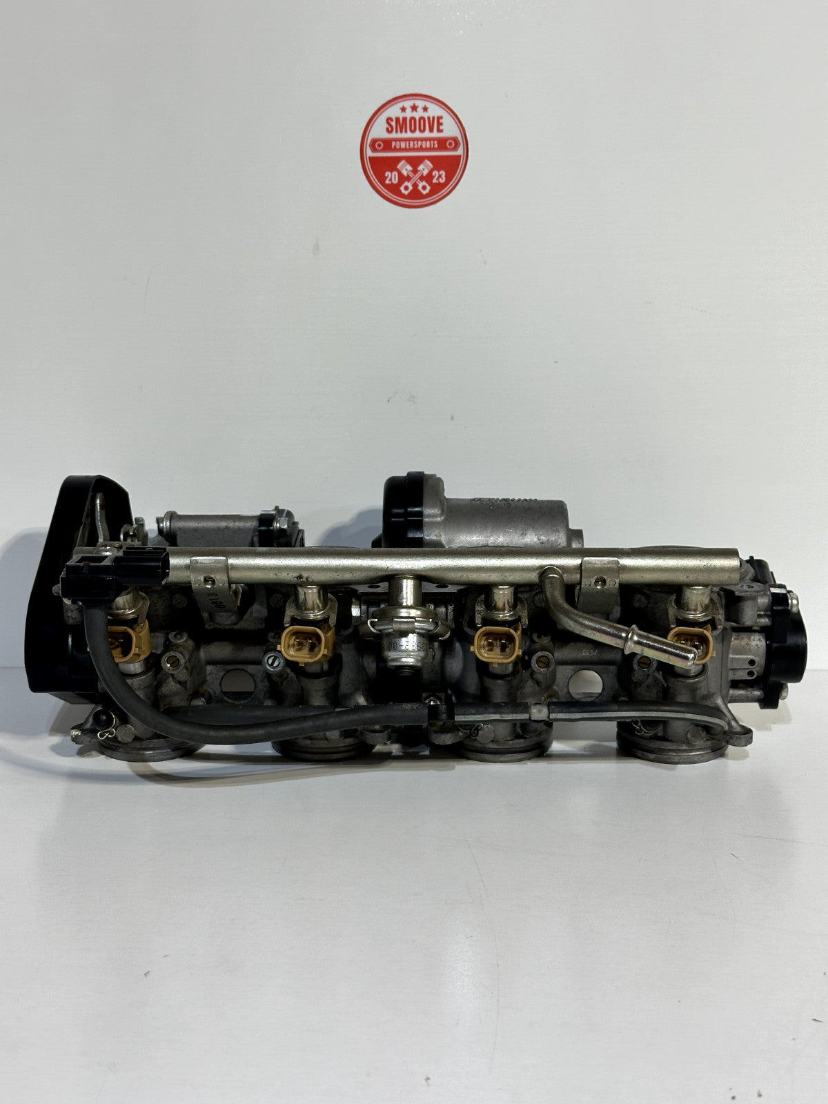 2008-2016 YAMAHA YZF R6 OEM THROTTLE BODY BODIES W/ FUEL INJECTORS + RAIL
