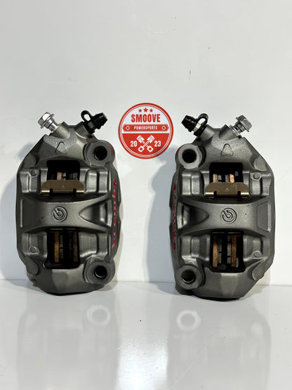 2021-2025 KAWASAKI NINJA ZX10R ZX10 OEM BREMBO FRONT BRAKE CALIPER SET W/ PADS