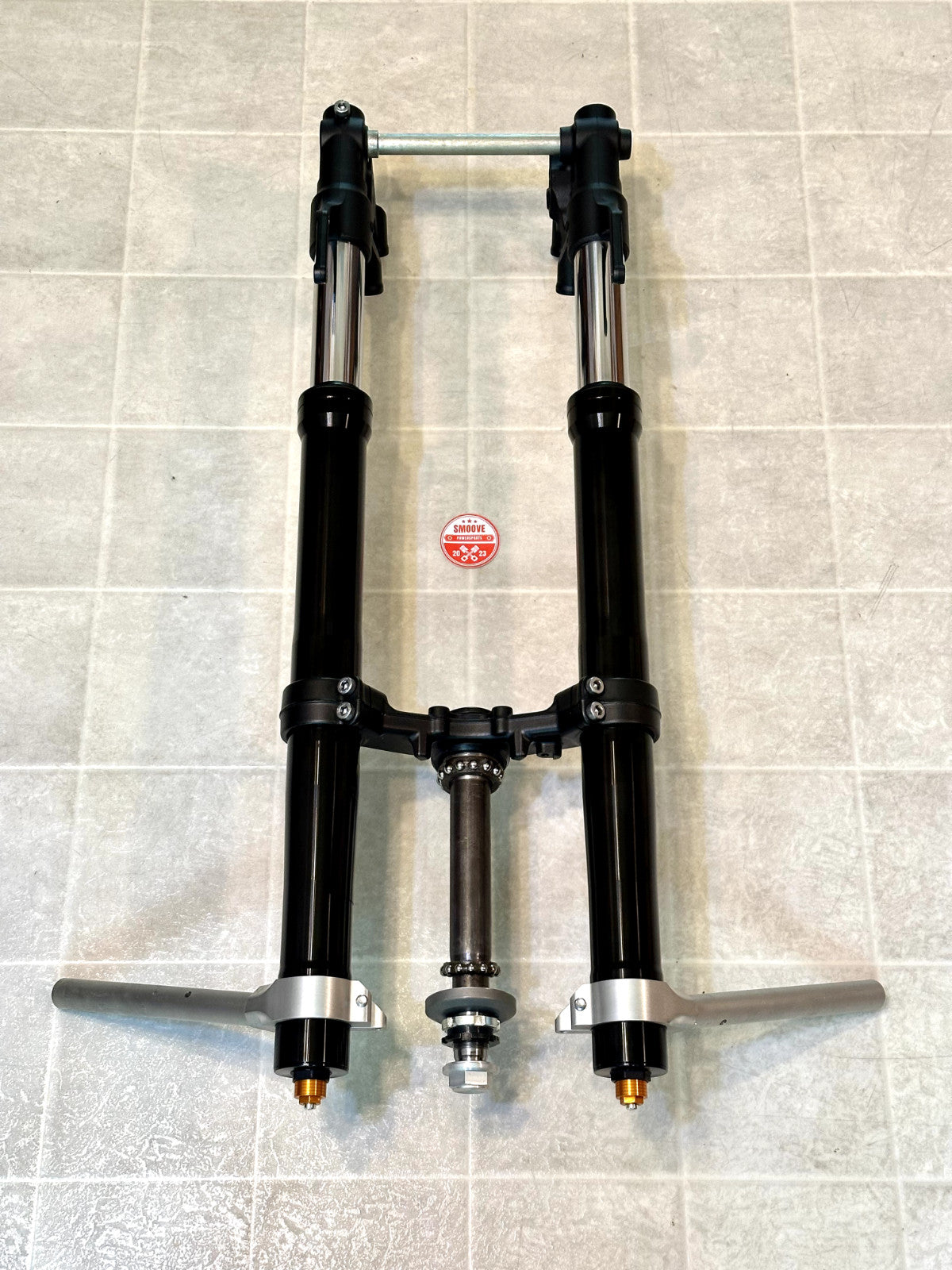 2022-2025 YAMAHA YZF R7 OEM FRONT FORKS SUSPENSION W/ TRIPLE TREE & CLIP ONS