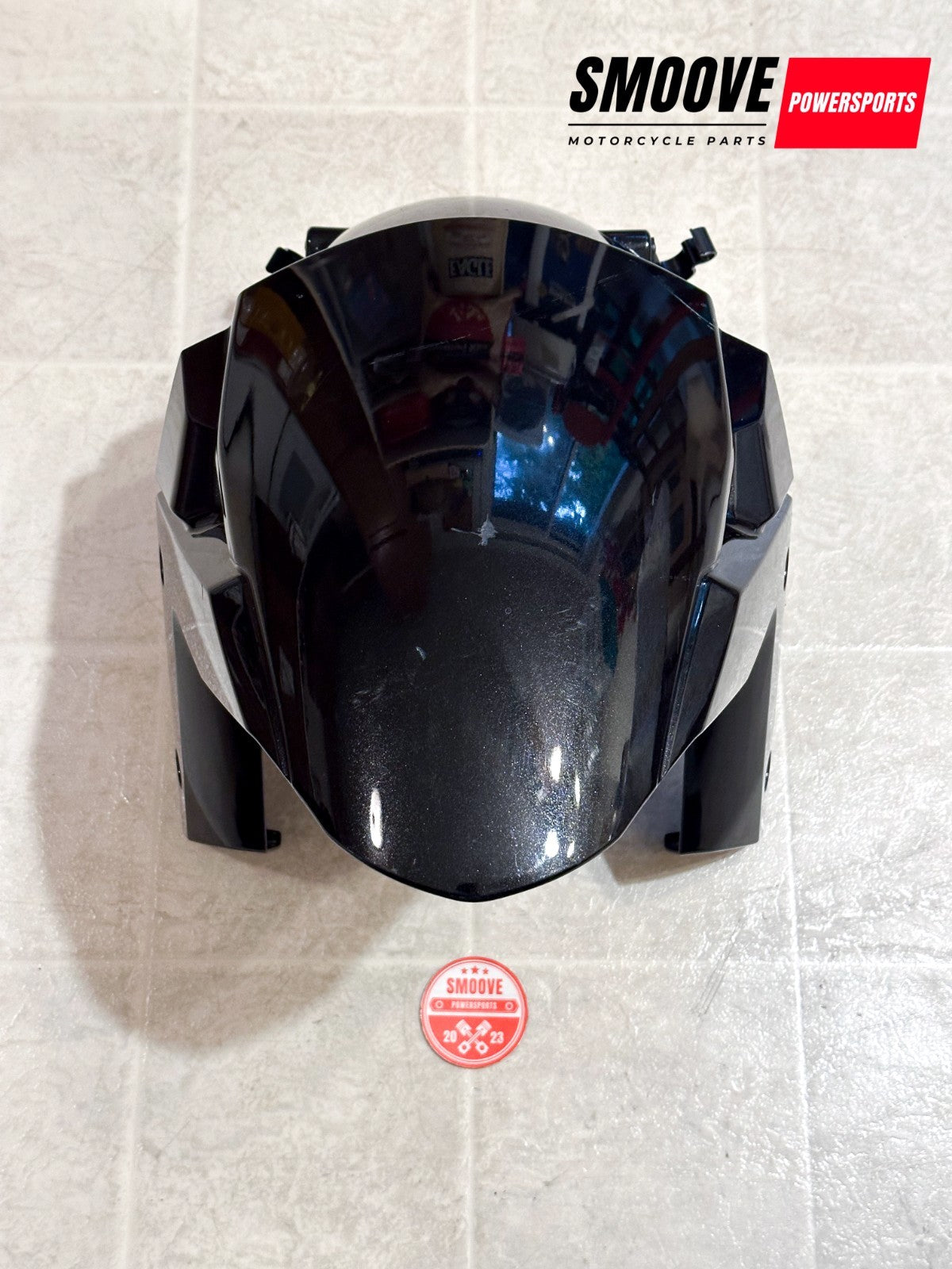 2021-2025 KAWASAKI NINJA ZX10R OEM FRONT FENDER WHEEL MUD GUARD GLOSS BLACK