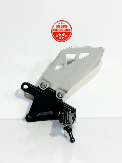 2011-2015 KAWASAKI NINJA ZX10R OEM LEFT RIDER FOOT PEG & FRAME BRACKET ASSEMBLY