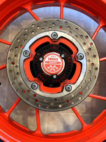 2022-2025 YAMAHA YZF R7 OEM REAR BACK WHEEL RIM SPROCKET ROTOR & TIRE ORANGE