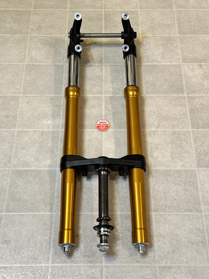 2014-2017 YAMAHA FZ09 FZ-09 OEM FRONT FORK SUSPENSION FORKS W/ TRIPLE TREE MINT
