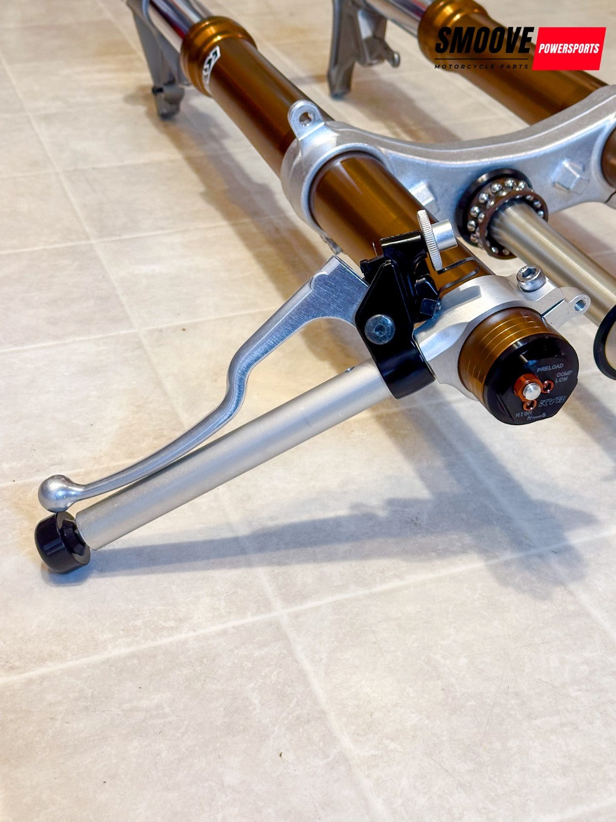 2025-2026 YAMAHA YZF R1 OEM FRONT FORKS SUSPENSION W/ TRIPLE TREE & CLIP ONS