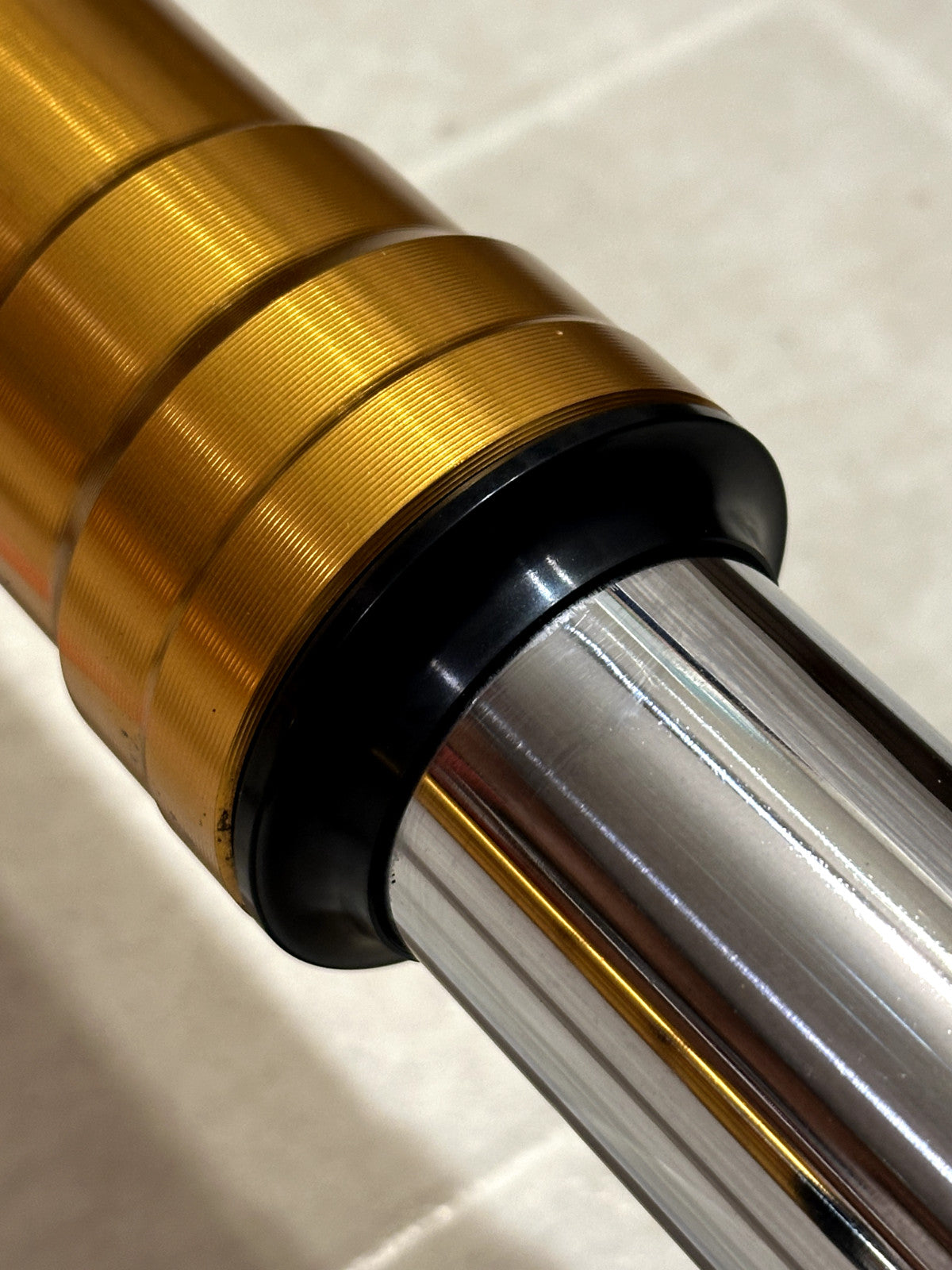 2011-2015 KAWASAKI NINJA ZX10R OEM FRONT FORKS SUSPENSION W/ TRIPLE TREE & BARS