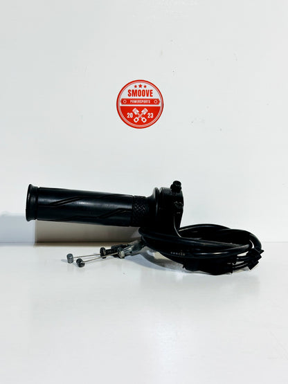 2008-2016 YAMAHA YZF R6 OEM THROTTLE TUBE & HOUSING W/ CABLES