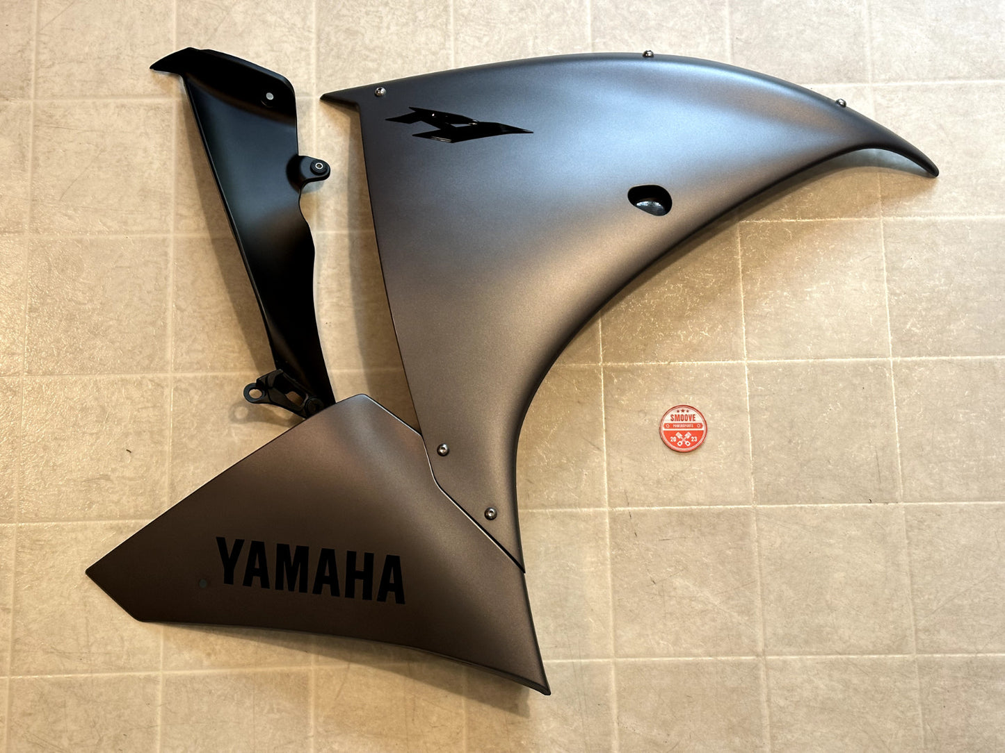 2012-2014 YAMAHA YZF R1 OEM COMPLETE BODY FAIRING COWLING COWL PANEL KIT GRAY