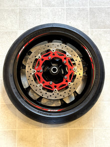 2015-2025 YAMAHA YZF R1 OEM FRONT WHEEL RIM ROTOR TIRE ABS RING BLACK STRAIGHT