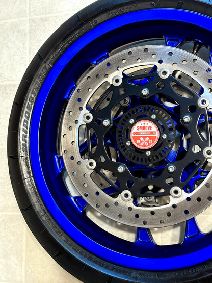 2020-2026 YAMAHA YZF R1 OEM FRONT WHEEL RIM ROTORS & TIRE ASSEMBLY BLUE