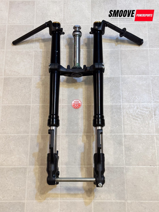 2023-2025 KAWASAKI NINJA ZX4RR OEM SHOWA FRONT FORKS SUSPENSION + TREE & CLIP ON