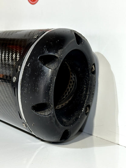 2006-2007 YAMAHA YZF R6 TWO BROTHERS SILVER SERIES CARBON FIBER MUFFLER SLIP ON