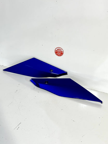 2020-2024 YAMAHA YZF R1 RIGHT LEFT SIDE TANK TRIM FAIRING PANEL COWL BLUE OEM