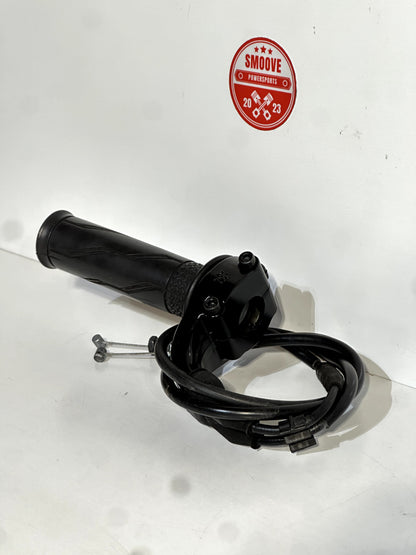 2008-2016 YAMAHA YZF R6 OEM THROTTLE TUBE & HOUSING W/ CABLES