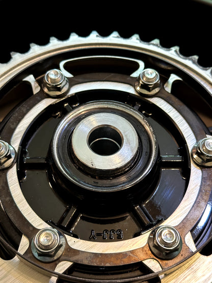 2022-2025 YAMAHA YZF R7 OEM REAR BACK WHEEL RIM ROTOR SPROCKET & TIRE BLACK