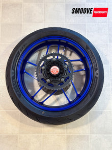 2021-2025 YAMAHA MT09 MT-09 SP OEM REAR BACK WHEEL RIM TIRE SPROCKET ROTOR BLUE