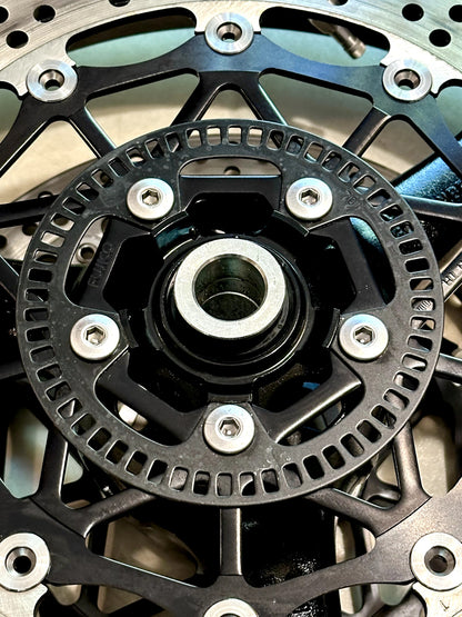 2021-2025 KAWASAKI NINJA ZX10R OEM FRONT WHEEL RIM ROTORS TIRE ASSEMBLY BLACK