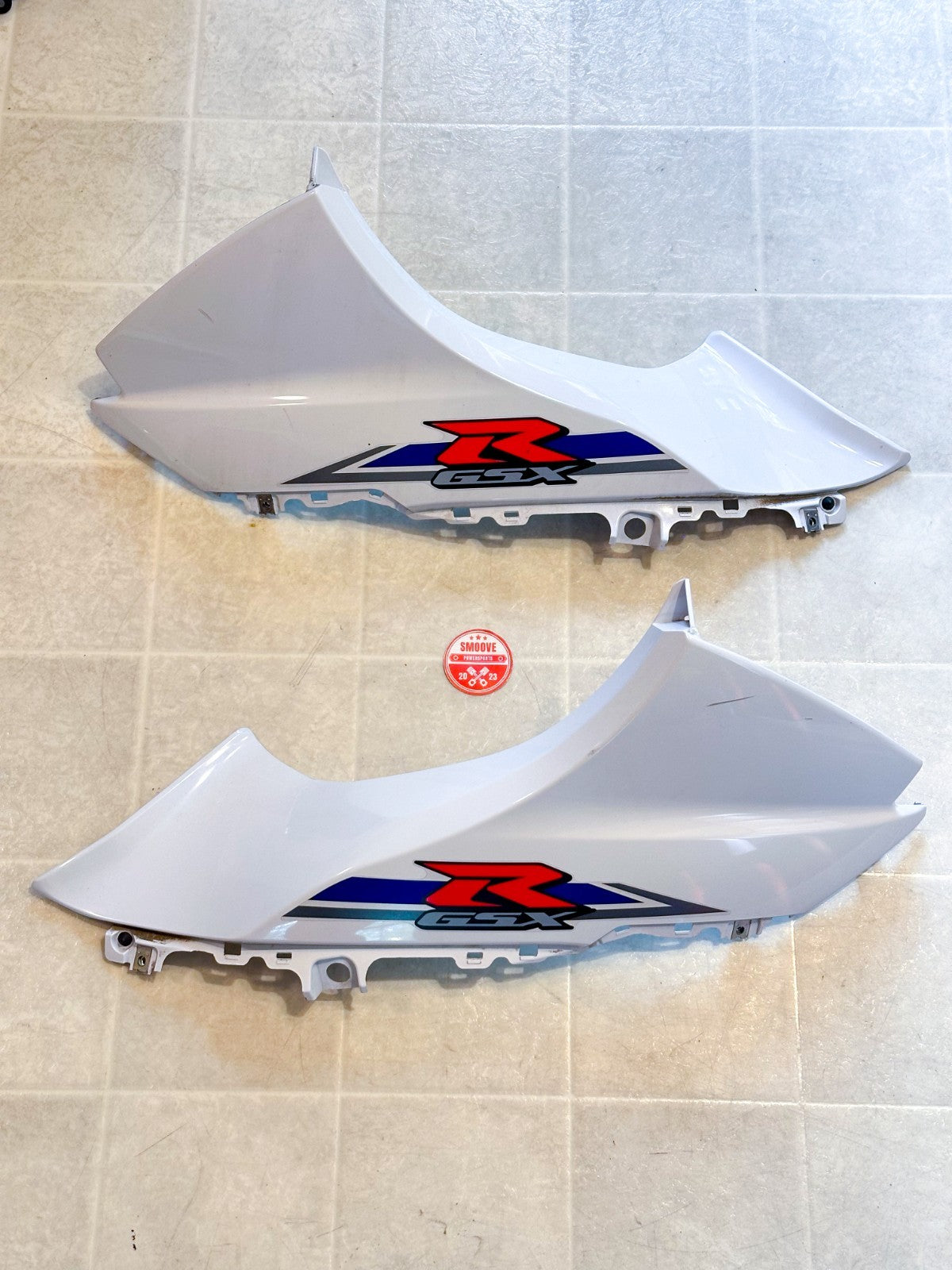 2017-2026 2018 SUZUKI GSXR1000 OEM FAIRING COWLING BODY PANEL PLASTICS KIT WHITE