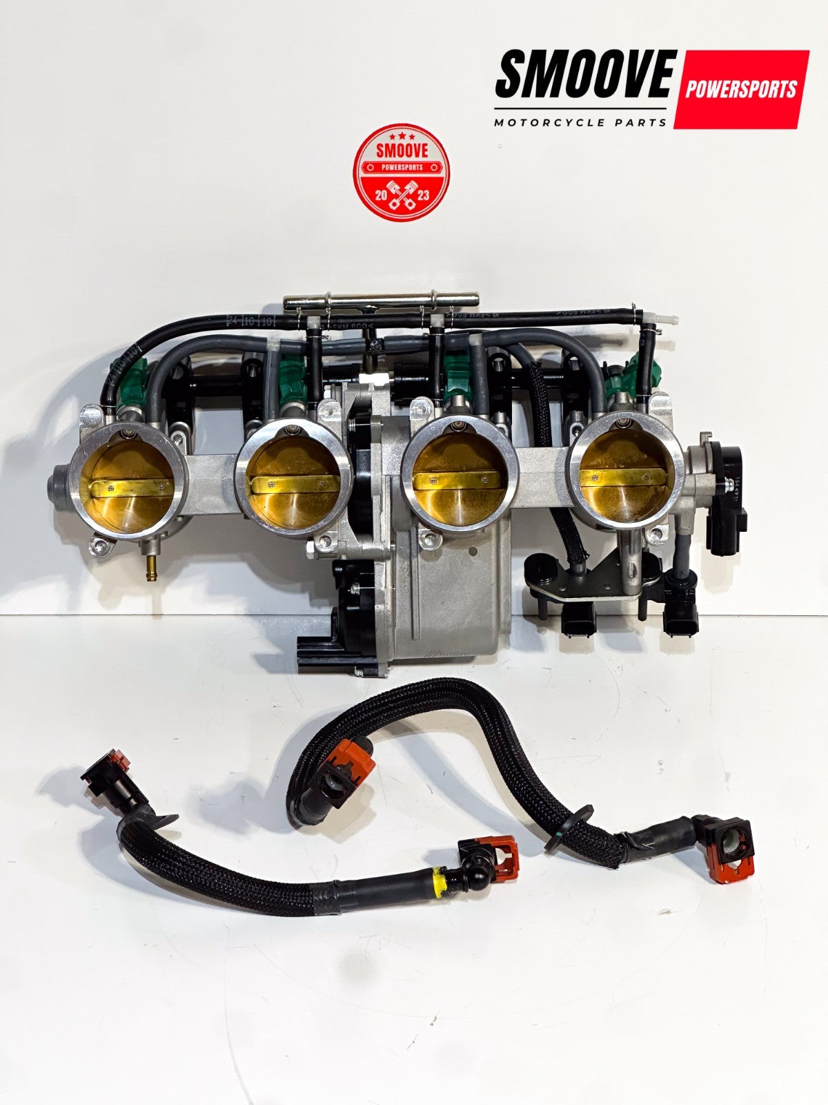 2021-2025 KAWASAKI NINJA ZX10R OEM THROTTLE BODY W/ INJECTORS & FUEL LINES ✅