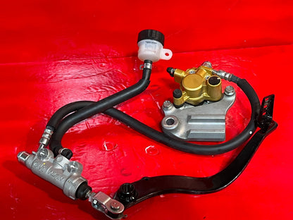2017-2023 Kawasaki Z125 BR125 Complete Brake Rear Master Cylinder Caliper Pads