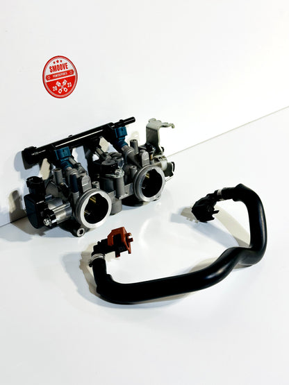 2021-2024 YAMAHA MT07 MT-07 OEM THROTTLE BODY & FUEL INJECTORS W/ FUEL LINE