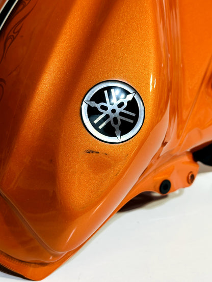 (2009) 2008-2016 YAMAHA YZF R6 OEM GAS FUEL TANK CELL PETROL RESERVOIR ORANGE