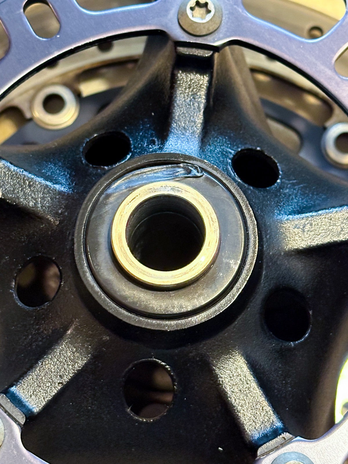 2008-2016 YAMAHA YZF R6 OEM FRONT WHEEL RIM ROTORS & TIRE ASSEMBLY BLACK