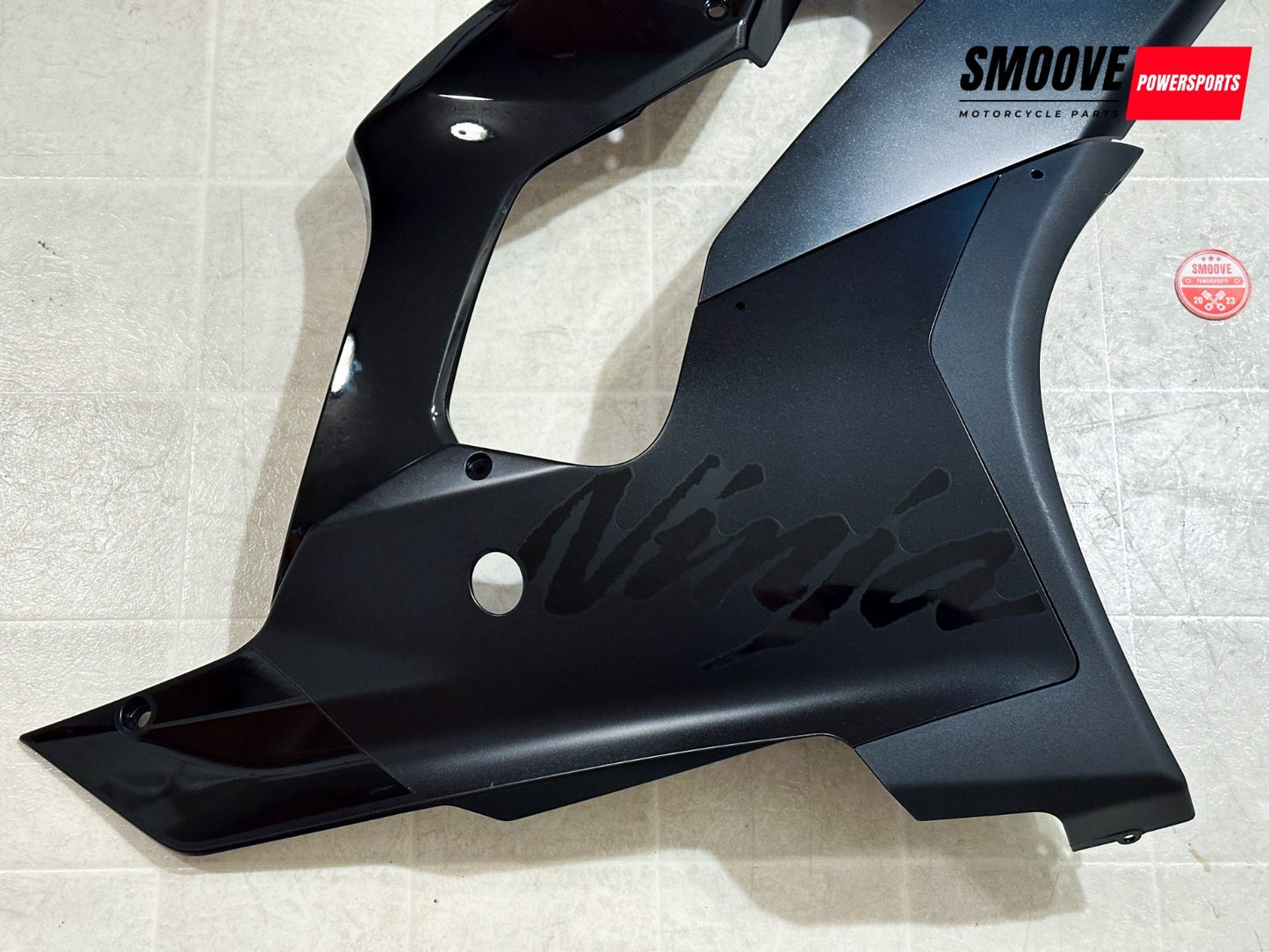 2021-2025 KAWASAKI NINJA ZX10R OEM RIGHT SIDE UPPER LOWER COWL FAIRING SET BLACK