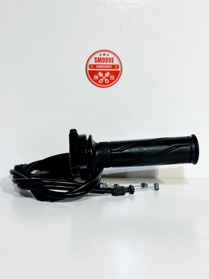 2008-2016 YAMAHA YZF R6 OEM THROTTLE TUBE & HOUSING W/ CABLES