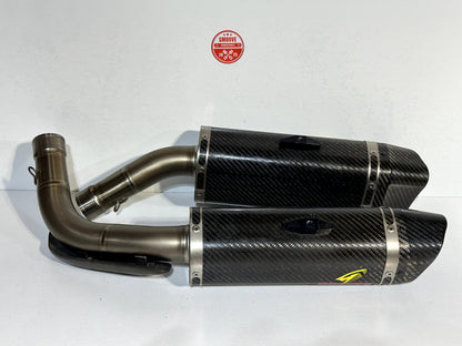 2009-2014 YAMAHA YZF R1 GRAVES EXHAUST SYSTEM MUFFLERS + MID PIPE & OEM HEADER