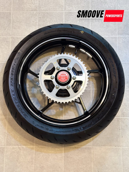 2023-2025 KAWASAKI NINJA ZX4RR OEM REAR BACK WHEEL RIM SPROCKET ROTOR TIRE BLACK